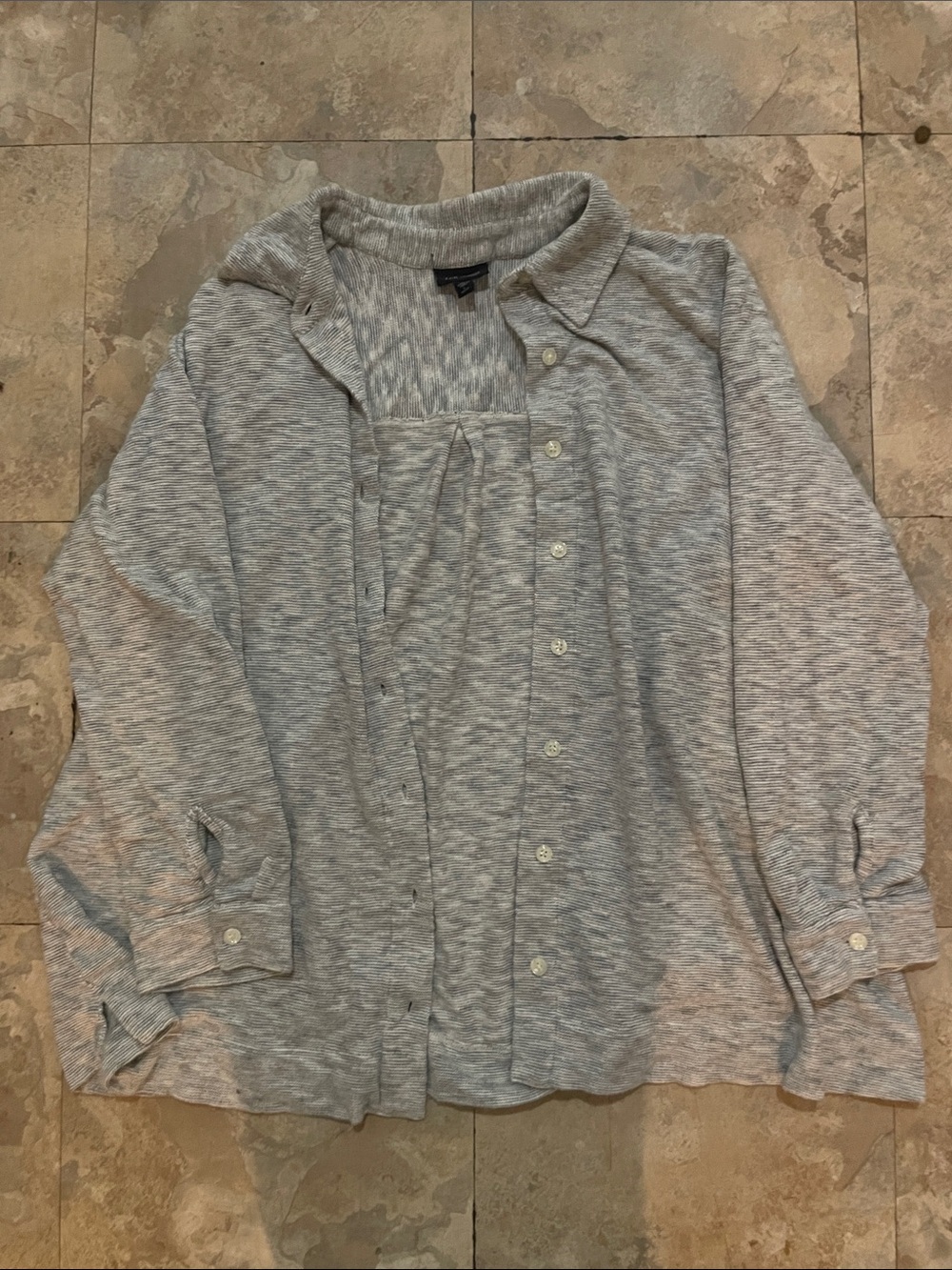 J. Jill Light Gray Men's Shirt Jacket
